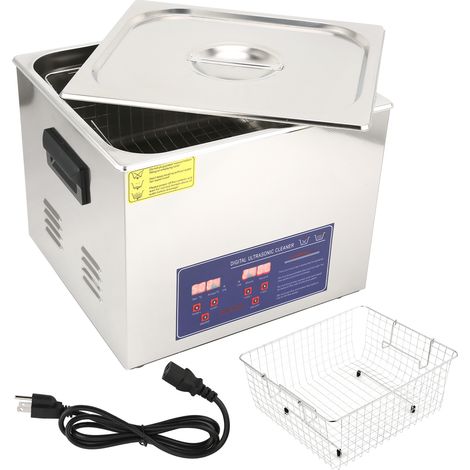 Nettoyeur Ultrasonique Numérique avec Minuteur et Chauffage, Machine de Nettoyage PS‑60AUS, Prise AC110‑120V (1/5)