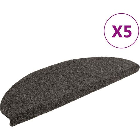 Maison Exclusive - Tappetini per scale autoadesivi 5 pz 65x21x4 cm antracite (1/5)