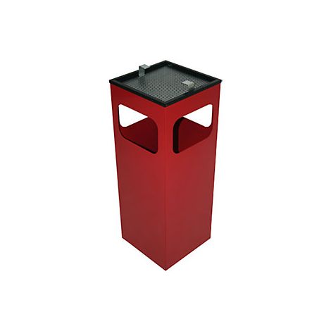 Pattumiera Cubo Rosso Posacenere (1/2)