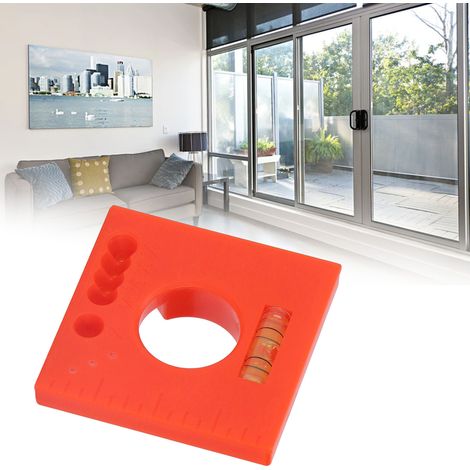 Tragbares Messlineal für Holzbearbeitung mit integrierter Wasserwaage, ideal für Türen und Fenster. (2er-Pack) (1/5)