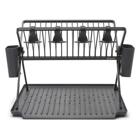 Gran escurridor plegable gris oscuro - junto al fregadero - Brabantia