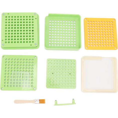 Plateau de remplissage de gélules 100 trous, machine manuelle à capsules, outil de remplissage de gélules, vert clair (1/5)