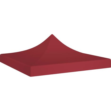FIMEI Toit de tente de réception 3x3 m Bordeaux 270 g/m² (1/5)