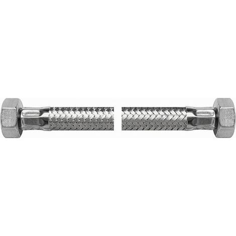 Viper Plus 3/8" Edelstahl-Geflechtschlauch mit W-W-Gewinde - L 40