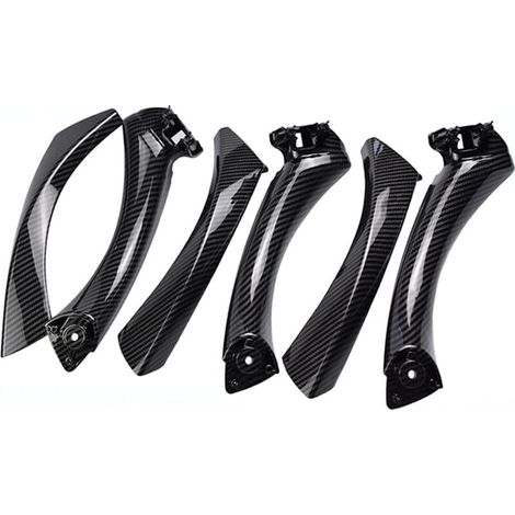 6 pièces fibre de carbone Poignée Porte Intérieure porte pour BMW E90 E91 poignée de porte intérieure sangle de traction couvercle passagers pour BMW série 3 323 325 328 330 335 (LHD)