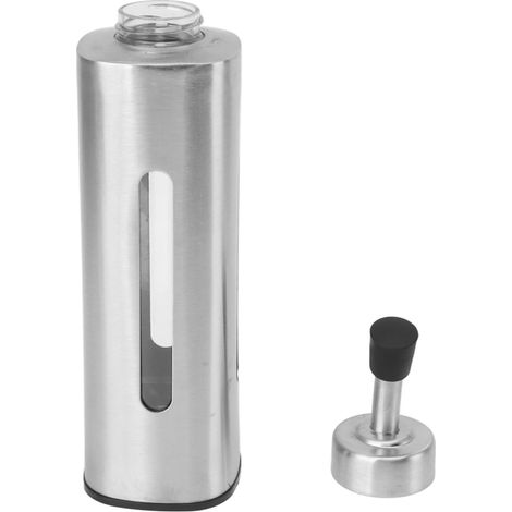 220-ml-Ölspenderflasche aus Edelstahl, ideal für Olivenöl, Essig und Sojasauce. Rechteckige Form. (1/5)