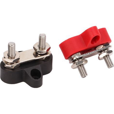 Bornes de distribution d'alimentation 48 V, borne de mise à la terre de la batterie, connecteur de barre omnibus 1/4 po M6 (1/5)