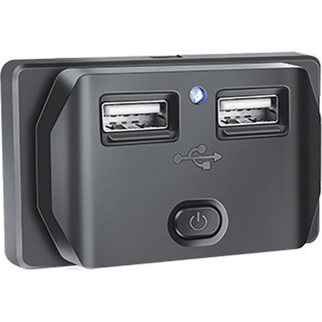 Prise USB de voiture avec capuchon, adaptateurs de Charge rapide à double Port, commutateur universel pour voitures, Bus, RV, bateau, ATV, camion. (1/5)
