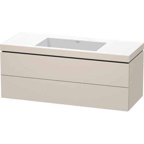 Duravit L-Cube conjunto encolado a pared, 2 cajones, sin