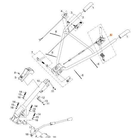 KOMPLETTER HEBEL ORIGINAL EMAK L66151214