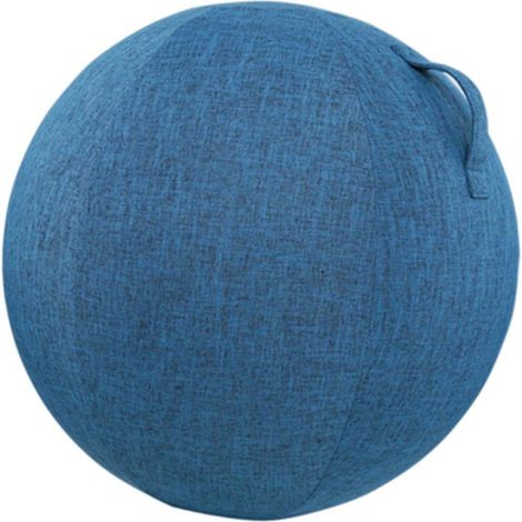 Coussin de protection pour ballon de Pilates 55 cm, housse de gym assise pour exercices et bureau, bleu foncé, lot de 1 (1/5)