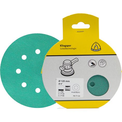Klingspor Schleifpapier PS 77 CK T-ACT SB-verpackt Set (für Farbe, Lack) 367315