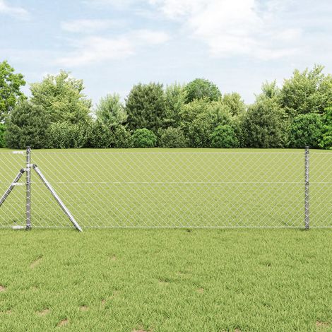 Kettengliedzaun 0,6x25 m verzinkter Stahl vidaXL619506 (1/5)