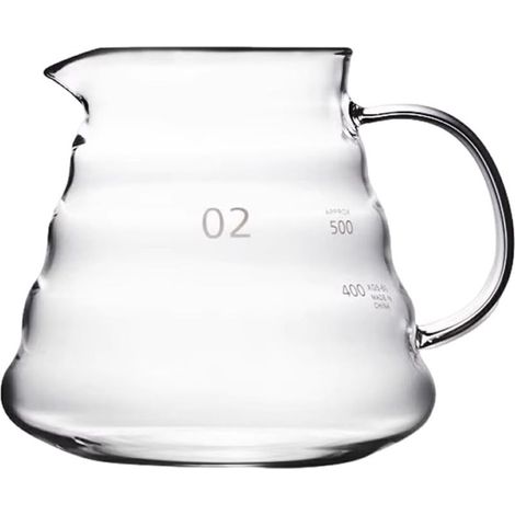 Infusion lente cafetière verseur 500 ml, bec olécrane, glace contrlée, four électrique argile, filtre verre outil parfait (1/4)