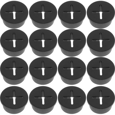 Healeved Lot de 12 passe-câbles blancs en caoutchouc et plastique, ouverture 20 mm, pour protéger