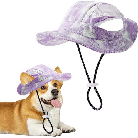 1 casquette de soleil, coton, ajustable, protection uv, petit chien, chat (1/5)