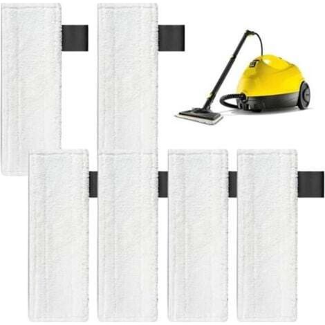 6PCS Bonnettes Microfibre pour Kärcher, Lingette Remplacement pour Karcher Vapeur, Chiffons Microfibre pour Karcher SC2 SC3 SC4 SC5, Kärcher Bonnettes pour Buse de Sol