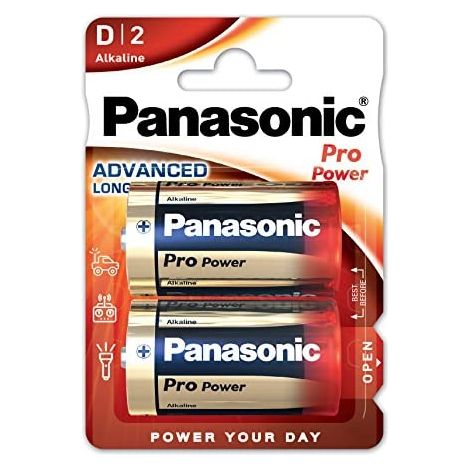 Blíster de 4 pilas alcalinas Panasonic "Pro Power" LR20/D de 1,5V (1/2)
