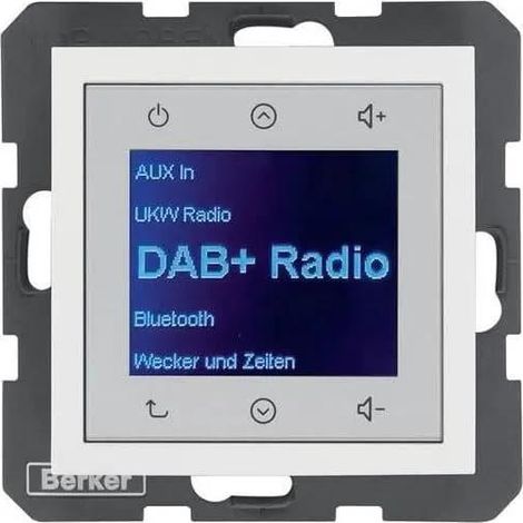 Berker 29848989 Elegante DAB+ Radio mit Touch-Ladung