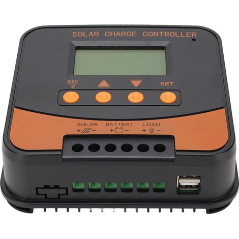 Contrôleur charge solaire MPPT 10A 12/24V, compatible batterie GEL SLA LFP LI