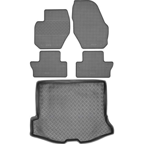 Volvo V60 I Kombi desde 2011 SET - Alfombrillas de goma para coche + alfombrilla para maletero