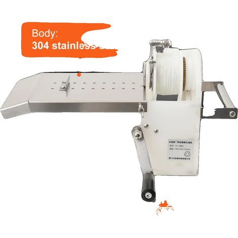Machine à nouer des saucisses manuelle, acier inoxydable 304, 460mm x 250mm x 210mm, diamètre de saucisse 0-42mm, vitesse de nouage 50 nœuds/min, pèse 3.5kg (1/5)