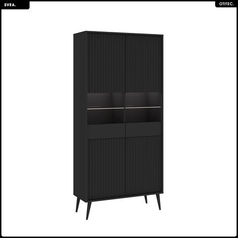 Armoire vitrine - H.193 x L.91 x P.40 - SVEA (1/5)