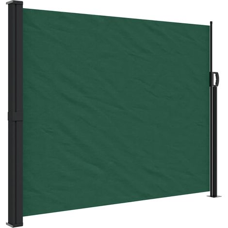 Toldo lateral retráctil verde oscuro 170x300 cm vidaXL
