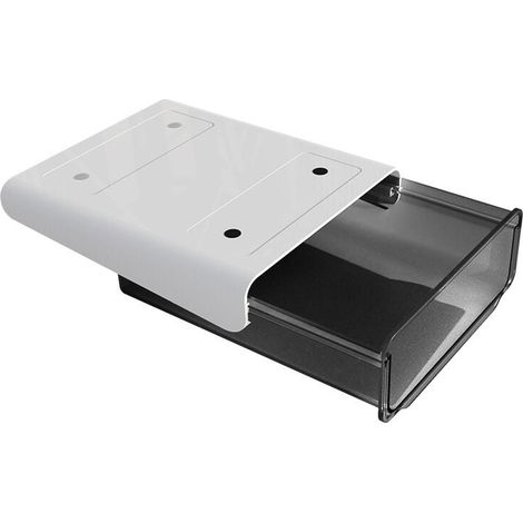 Ausziehbare Schublade unter dem Schreibtisch mit Klebefläche - Mehrzweck-Kunststoffschublade mit Klebefläche - Büroschublade für Schulmaterialien - Schublade unter dem Schrank für Bastelmaterialien (1/4)