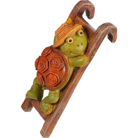 Pot de fleurs suspendu HEALLILY, statue tortue charmante et fonctionnelle (1/5)