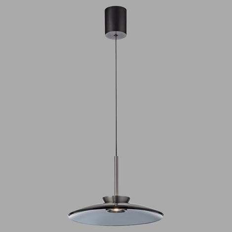 Lampe pendante Ø 50cm Pure E-Moon avec du verre fumé - 2195-15