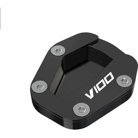 (Logo V100 noir) Extension de béquille latérale pour moto, compatible avec Moto Guzzi V100 Mandello 2023-2024 Maxpower (1/4)