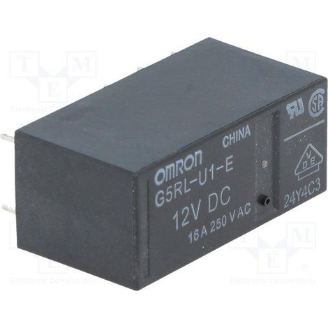 Relais 12 volts DC 1 Contact inverseur 16a/250vac Bistable G5rl-u1-e-12vdc Omrom