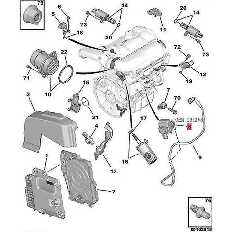 Soupape de suralimentation turbo pour voiture 3008