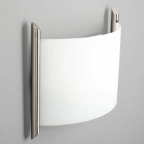 [NEUWERTIG] B-Ware Lindby Wandleuchte Filippa Wandlampe Wandlicht Leuchte E27 31cm nickel satiniert (1/2)
