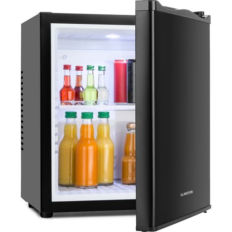 Klarstein Mini Fridge for Bedrooms, Food, Drinks, Beer & Skincare Fridge Cooler, Interior Lighting Drinks Fridge, 23L Table Top Fridge w/ Adjustable Shelves, Quiet & Small Fridge For Home & Office (1/5)
