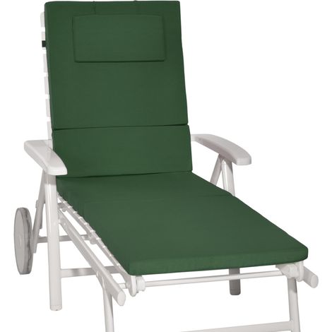 Beautissu Rollliegenauflage Loft RL 200x60x5cm dunkelgrün