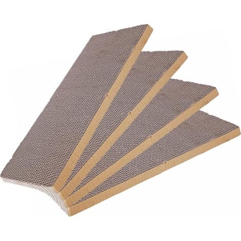 Lot 4 Grattoirs Chat Carton Ondulé - Antidérapant et Facile à Couper - DIY Formes Personnalisées - Protection Meubles (1/5)