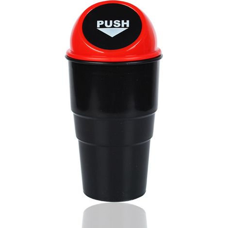 poubelles fixées sur une voiture, accessoires automobiles pour l'intérieur de la voiture, voiture rouge (1/5)