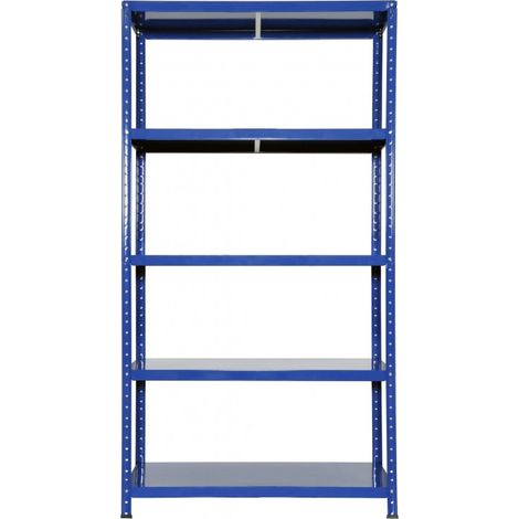 Estantería Ettore Bulloni Grima en acero color azul L 100 x P 40 x H 187 cm