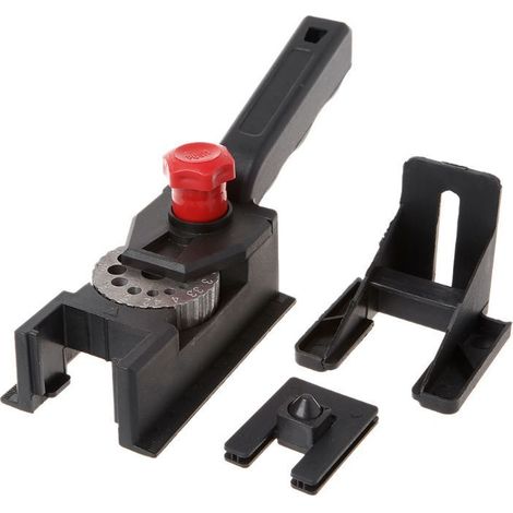 Universelle Bohrlehre mit einstellbaren Lochgrößen, geeignet für Holzdübel, rutschfest, Ø 3-12 mm - Crezuo (1/4)