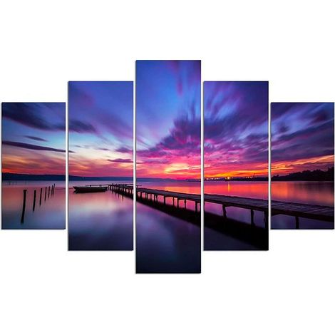 Tableau ciel plein de couleur - 200 x 100 cm (1/3)