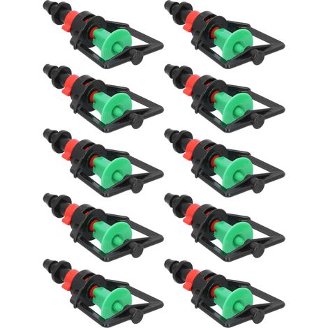 Lot de 10 micro-buses rotatives de type G pour l'arrosage des plantes en serre, avec pulvérisation par réfraction.