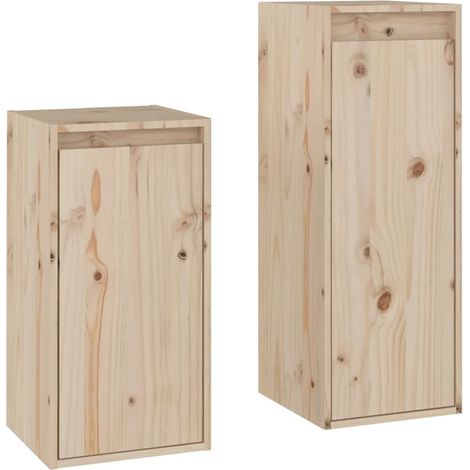Meubles TV 2 pcs Bois massif de pin vidaXL (1/5)