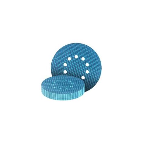 Lot de 25 disques abrasifs excentriques de 225 mm - 10 trous - Grain 40 à 240 - En forme de Losange - anti-colmatage - Pour Ponceuse Girafe