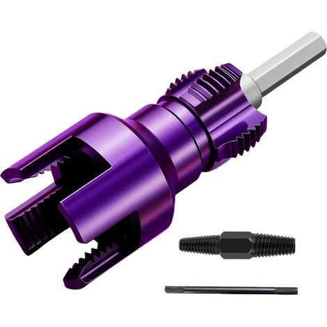 Outil De Filetage Tuyauterie  Kit de Intérieur et Extérieur pour Eau,Extracteur Réparation Plomberie Projets Construction Rénovation Sous-sol Garage B: Ouvre-fils 6 Minutes + 4/6 Décollage - (1/5)