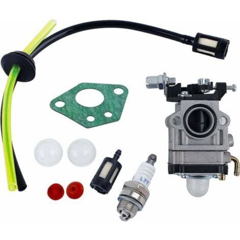 Carburateur débroussailleuse 52cc 49cc 43cc – Alliage haute qualité – Économie de carburant – Démarrage facilité – Inclus : joint, bougie, filtre (1/5)