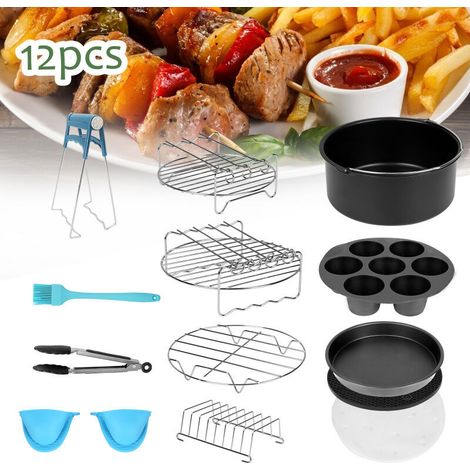 Set di 12 accessori per friggitrice ad aria da 7 pollici.