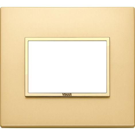 VIMAR - 21653.G10 Placa 3M, acabado oro satinado
