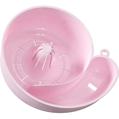 Égouttoir rotatif en forme d'escargot - Passoire à légumes rotative - Pour fruits, légumes et salades - Ustensile de cuisine - Sans BPA - Rose - 1 pièce-DOU